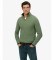K�b Superdry Jumper Texture Half Zip grøn