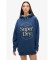 Acheter Superdry Robe à capuche avec logo Luxe métallique
bleu