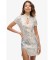 Buy Superdry Mini-dress with mao collar and silver sequins