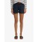 Buy Superdry Short Mid Rise Linen navy blue