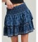Buy Superdry Tiered mini skirt with logo Vintage Logo blue