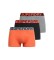 Comprare Superdry Confezione da 3 boxer marca arancione, grigio, nero