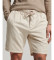 Superdry Vintage beige overdyed shorts