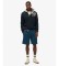 Kopen Superdry Blauwe effen korte broek