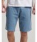 Superdry Knitted shorts with blue embroidered Vintage logo
