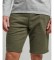 Superdry Knitted shorts with green embroidered Vintage logo