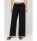 Acheter Superdry Pantalon en lin noir