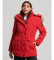 Comprar Superdry Parka con capucha de pelo sintético Everest rojo
