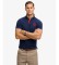 Köp Superdry Polo Pique Monogram marinblå