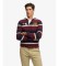 Köp Superdry Rugbypikétröja Double Emblem Stripe Rugby vinröd
