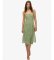 Comprar Superdry Vestido midi tirantes estampado verde
