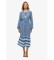 Acheter Superdry Robe midi imprimée bleue