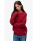 Kb Superdry Relaxed Ribbed Knitted Sweater rødbrun