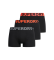Köp Superdry Set 3 enfärgade boxershorts svart
