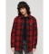 Acheter Superdry Surchemise en peau de mouton à carreaux rouges