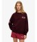 Køb Superdry Athletic Relaxed-sweatshirt i bordeauxrød