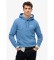 Comprare Superdry Felpa con cappuccio Core City Logo blu