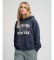 Comprar Superdry Camisola com capuz Applique Crop azul-marinho