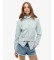 Kup Superdry Bluza z kapturem i zamkiem błyskawicznym Essential Logo Cropped w kolorze jasnoniebieskim