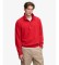 Köp Superdry Röd Essential Serif sweatshirt med halvdragkedja