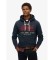 Acheter Superdry Sweat à coupe décontractée avec capuche et logo Vintage Heritage marine