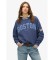 Buy Superdry Athletic Essentials navy crew neck loose fit sweatshirt