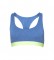 Superdry Bralette courte en coton biologique avec grand logo en bleu