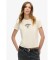 Kopen Superdry Tattoo Strass T-shirt gebroken wit