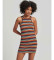 Kopen Superdry Vintage Stripe Racer logo jurk meerkleurig