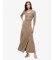 Comprar Superdry Vestido Henley castanho