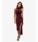 Comprar Superdry Vestido Velvet burdeos