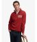 Köp Superdry Vintage Athletic Half Zip tröja röd