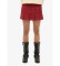 Comprar Superdry Minifalda plisada de pana granate