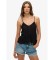 Comprar Superdry Top de tirantes con ribete de escalera negro