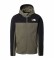 The North Face Slacker Hoodie with Zipper olive green, black 
