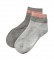 Timberland Pack of 2 Metallic Anklet grey socks
