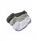 Timberland Pack de 3 chaussettes invisibles Ã  noyau W Gripper gris