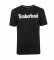 Timberland T-shirt nera lineare Kennebec River Brand