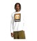 Comprare Timberland T-shirt a maniche lunghe con logo Stack bianco
