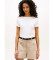 Comprar Tommy Hilfiger Camiseta slim de cuello barco con botones beige