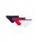 Tommy Hilfiger Pack 3 Slip Logo navy, rosso, bianco