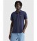 Tommy Jeans Polo in velluto con toppe blu navy