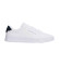 Comprare Tommy Hilfiger Sneakers in pelle bianca con dettagli Court