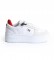 Tommy Hilfiger Leather sneakers with white platform - Height platform 5cm 