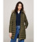Comprar Tommy Jeans Abrigo de plumón con capucha y ribete verde