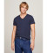 Køb Tommy Jeans Navy T-shirt med V-hals