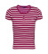 Köp Tommy Jeans Kortärmad burgundy t-shirt med smal knapp