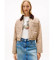 Comprare Tommy Jeans Giacca imbottita corta con logo beige