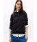 Comprare Tommy Jeans Felpa con cappuccio con logo lineare nero