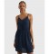 Tommy Jeans Navy embroidered dress